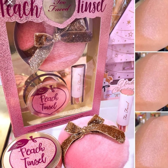 ✨SOLDOUT ONLINE✨ Too Faced 🍑Peach Tinsel NWT - Picture 5 of 8